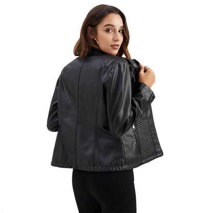 Veste en cuir pour femme