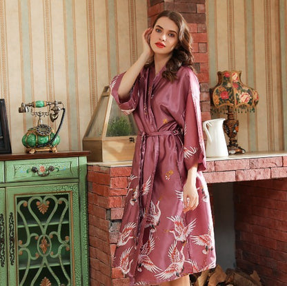 Ensemble Kimono en fausse soie