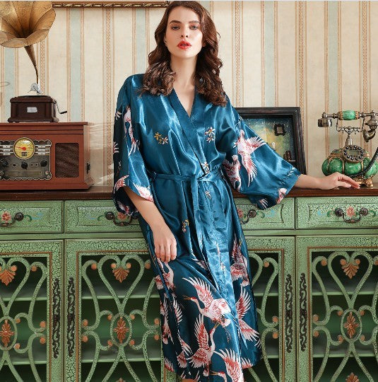 Ensemble Kimono en fausse soie