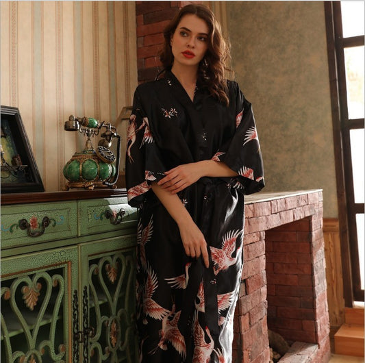 Ensemble Kimono en fausse soie