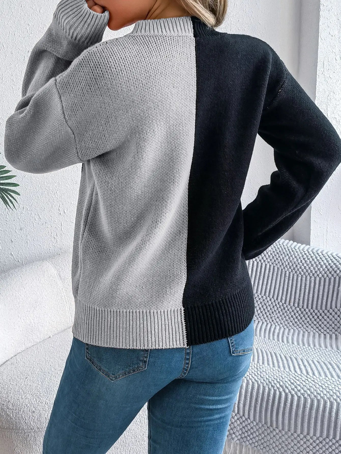 Pull à capuche à manches longues pour femme