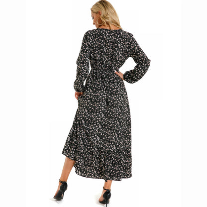 Robe maxi en mousseline de soie style bohème pour femmes