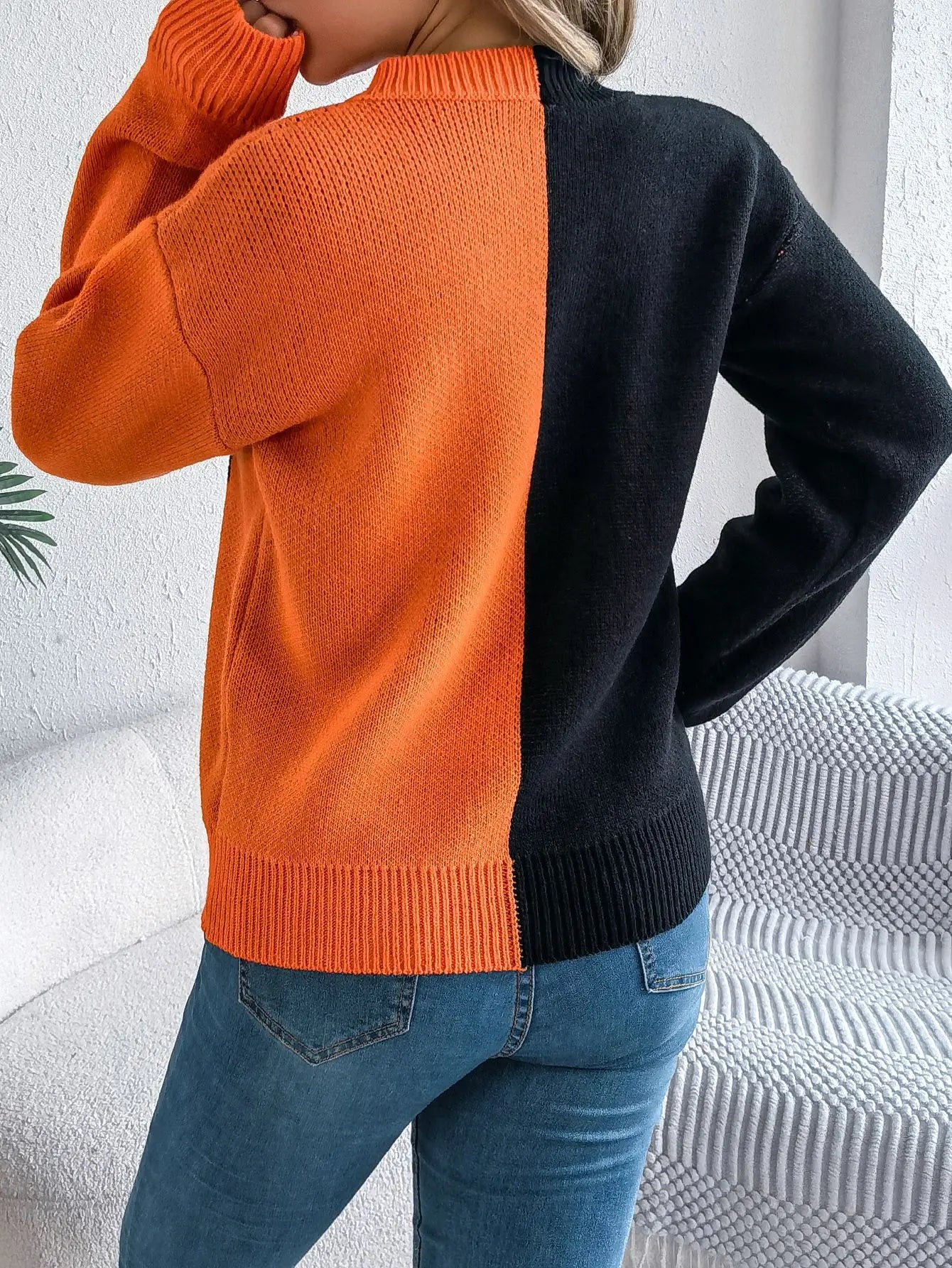 Pull à capuche à manches longues pour femme