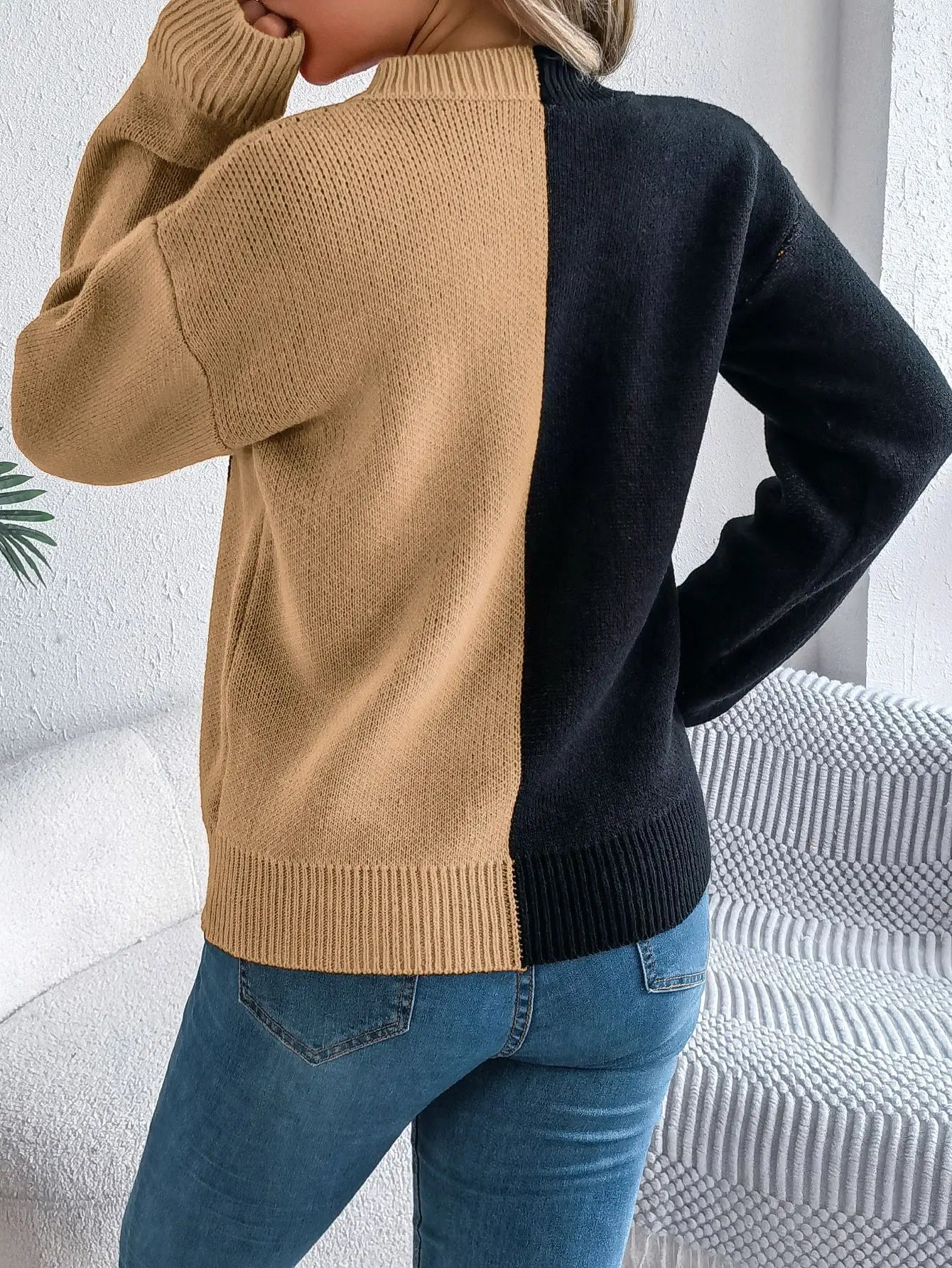 Pull à capuche à manches longues pour femme