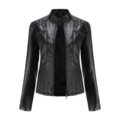 Veste en cuir pour femme