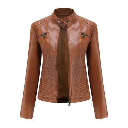 Veste en cuir pour femme