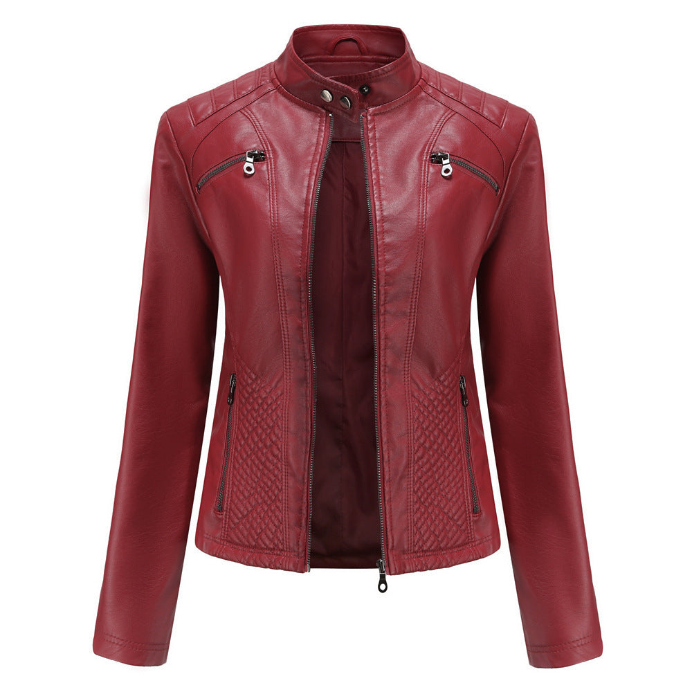 Veste en cuir pour femme